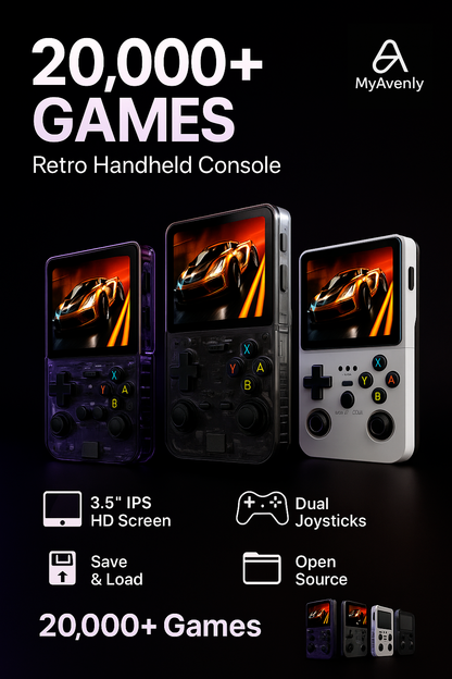 R36S Handheld Game Console 3.5Inch IPS Screen 128G Classic Retro Games Consoles Arkos System Portable Pocket Video Game Player