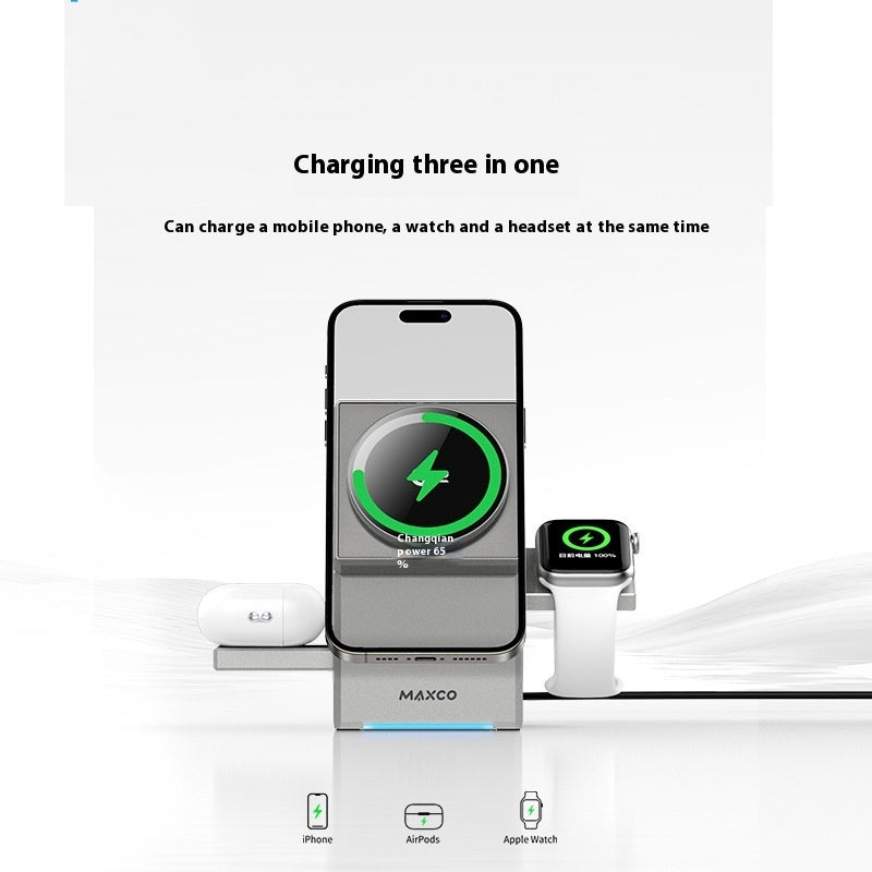 MagCharge Qi2 – 3-in-1 Magnetic Wireless Charger