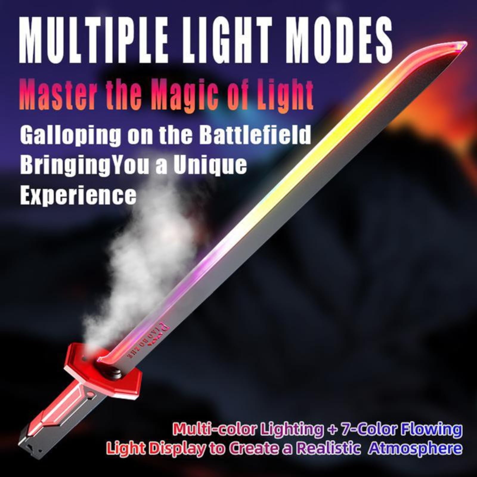  SparkBlade – 44CM LED Sword with Light, Spray & Sound Effects