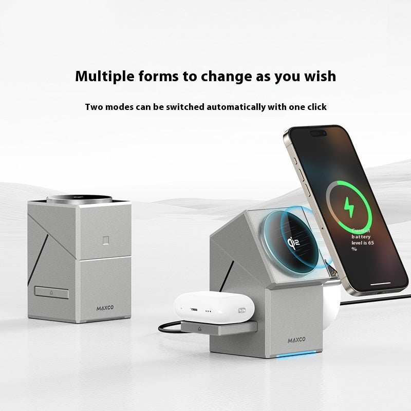 MagCharge Qi2 – 3-in-1 Magnetic Wireless Charger