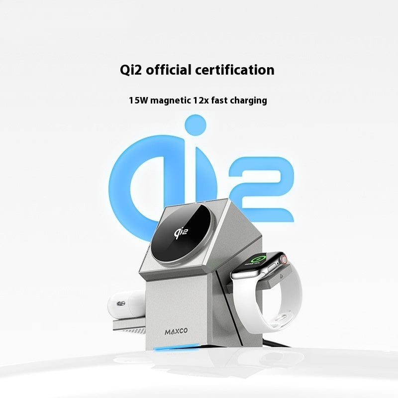 MagCharge Qi2 – 3-in-1 Magnetic Wireless Charger